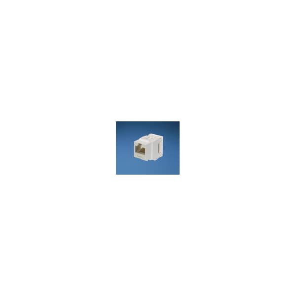Panduit 1-PORT MOD JACK 110 8W8P UTP, T568A/B CAT6 NETKEY, WHITE ROHS NK688MWH